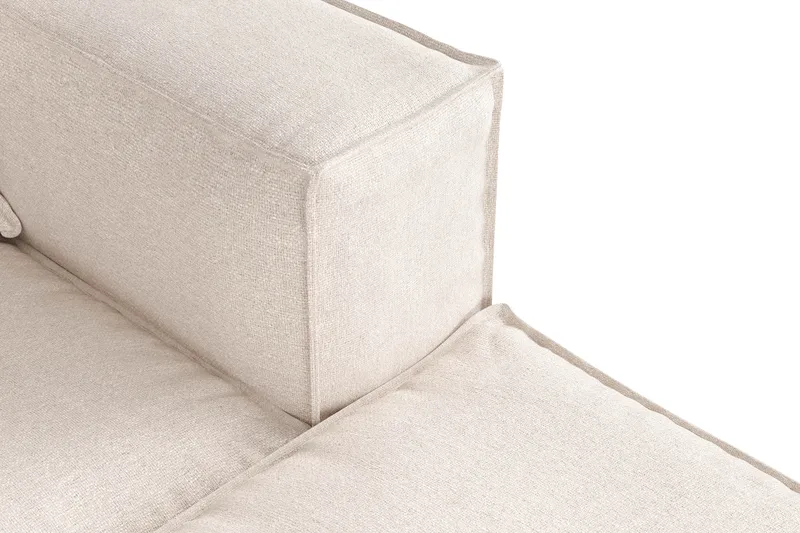 Cubo 4-istuttava Syvä Modulaarisohva Divaanilla Kankaalla - Beige - Huonekalut - Sohva - Divaanisohva - 3 istuttava sohva divaanilla