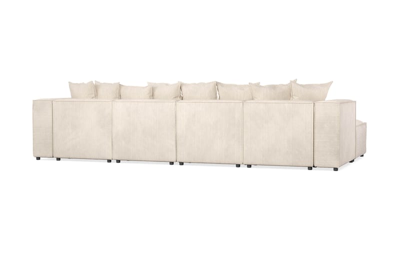 Cubo 5-istuttava U-muotoinen Syvä Modulaarisohva Divaanilla ja Divaanituolilla Manchester-kankaalla - Beige - Huonekalut - Sohva - Divaanisohva