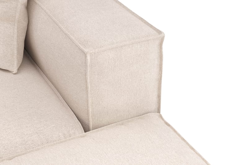 Cubo 5-istuttava U-muotoinen Syvä Modulaarisohva Divaanilla ja Divaanituolilla Sametilla - Beige - Huonekalut - Sohva - Divaanisohva