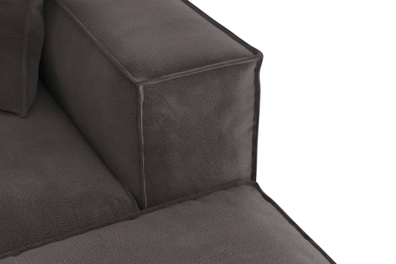 Cubo 5-istuttava U-muotoinen Syvä Modulaarisohva Divaanilla ja Divaanituolilla Sametilla - Tummanharmaa - Huonekalut - Sohva - U-Sohva