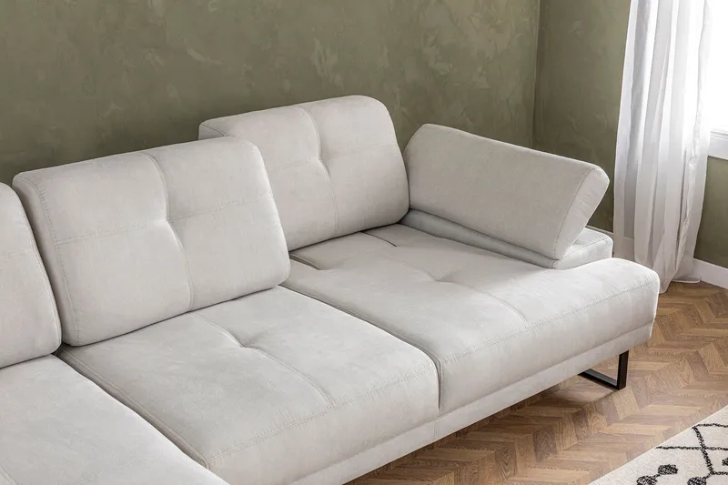 Divaanisohva 3:n ist Caboolture - Beige - Huonekalut - Sohva - Divaanisohva - 3 istuttava sohva divaanilla