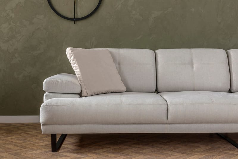 Divaanisohva 3:n ist Caboolture - Beige - Huonekalut - Sohva - Divaanisohva - 3 istuttava sohva divaanilla