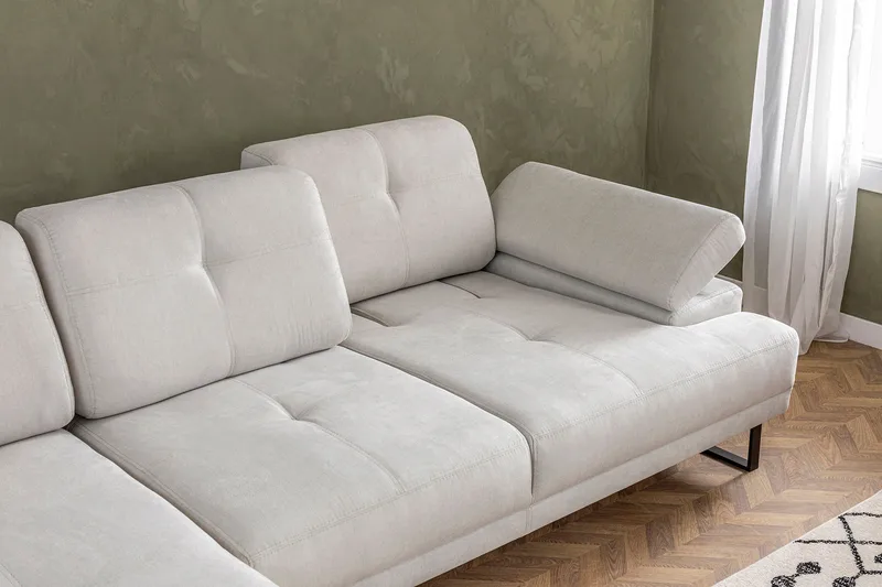 Divaanisohva 3:n ist Caboolture - Beige - Huonekalut - Sohva - Divaanisohva - 3 istuttava sohva divaanilla