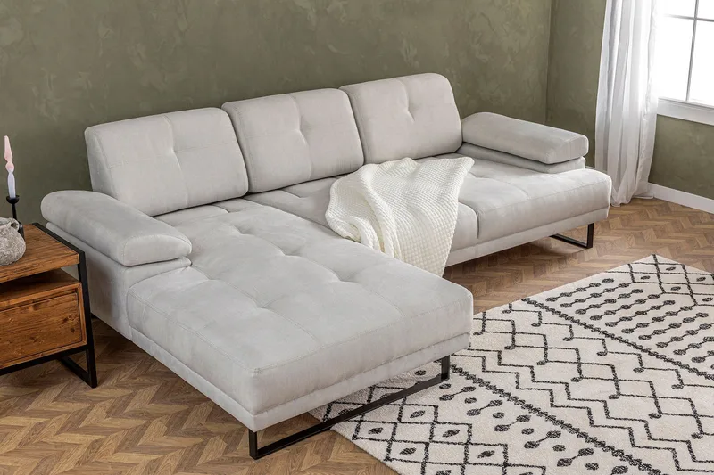 Divaanisohva 3:n ist Caboolture - Beige - Huonekalut - Sohva - Divaanisohva - 3 istuttava sohva divaanilla