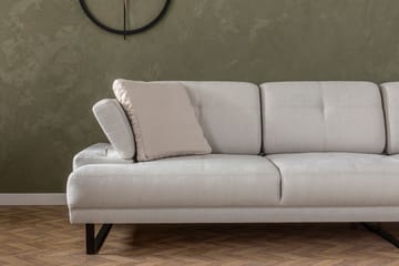 Divaanisohva 3:n ist Caboolture - Beige - Huonekalut - Sohva - Divaanisohva - 3 istuttava sohva divaanilla
