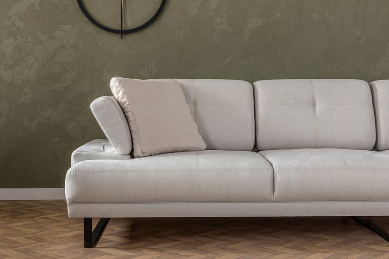 Divaanisohva 3:n ist Caboolture - Beige - Huonekalut - Sohva - Divaanisohva - 3 istuttava sohva divaanilla