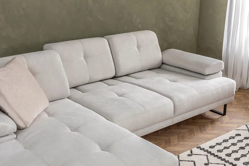 Divaanisohva 3:n ist Caboolture - Beige - Huonekalut - Sohva - Divaanisohva - 3 istuttava sohva divaanilla