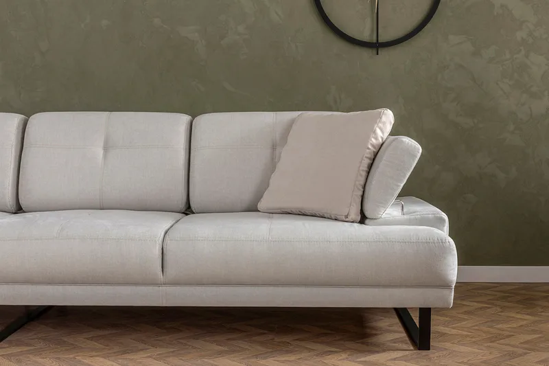 Divaanisohva 3:n ist Caboolture - Beige - Huonekalut - Sohva - Divaanisohva - 3 istuttava sohva divaanilla