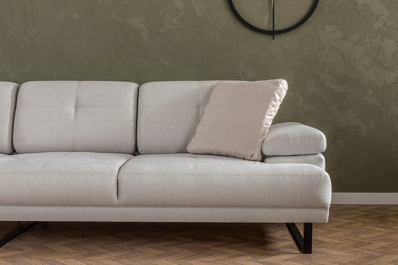 Divaanisohva 3:n ist Caboolture - Beige - Huonekalut - Sohva - Divaanisohva - 3 istuttava sohva divaanilla