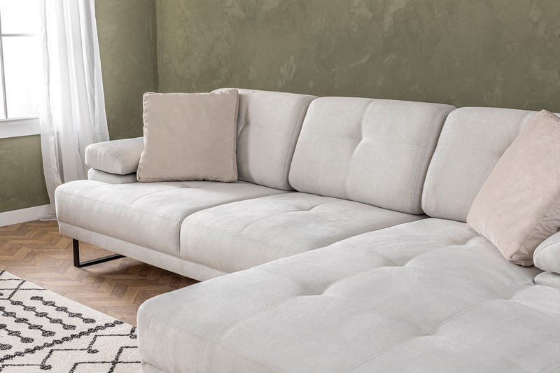 Divaanisohva 3:n ist Caboolture - Beige - Huonekalut - Sohva - Divaanisohva - 3 istuttava sohva divaanilla