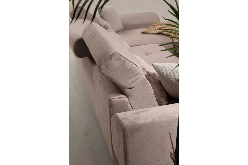 Divaanisohva Janavia Vasen - Beige/Musta - Huonekalut - Sohva - Divaanisohva