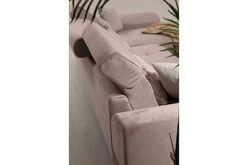 Divaanisohva Janavia Vasen - Beige/Musta - Huonekalut - Sohva - Divaanisohva