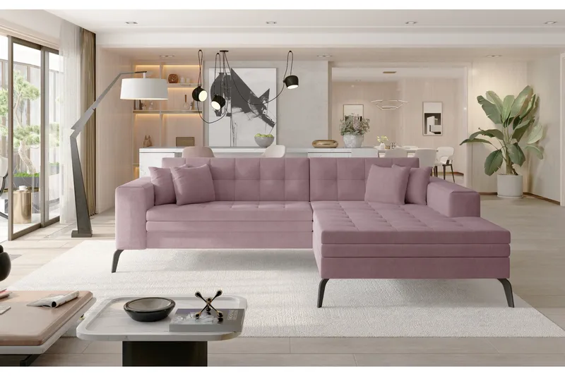 Divaanisohva Nancay Oikea, Vaaleanpunainen