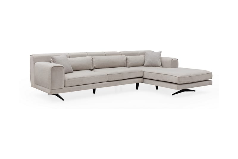 Divaanisohva Tijuca Oikea - Beige/Musta - Huonekalut - Sohva - Divaanisohva