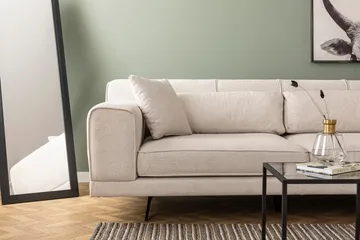 Divaanisohva Tijuca Oikea - Beige/Musta - Huonekalut - Sohva - Divaanisohva
