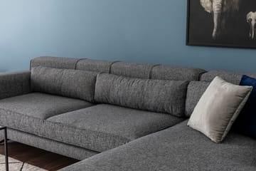 Divaanisohva Tijuca Oikea - Harmaa/Musta - Huonekalut - Sohva - Divaanisohva - 4 istuttava sohva divaanilla