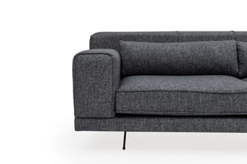 Divaanisohva Tijuca Oikea - Harmaa/Musta - Huonekalut - Sohva - Divaanisohva - 4 istuttava sohva divaanilla