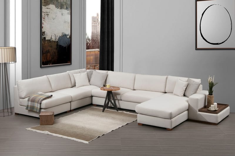 Divaanisohva Portiella - Beige - Huonekalut - Sohva - Divaanisohva