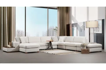 Divaanisohva Portiella - Beige - Huonekalut - Sohva - Kulmasohva - Kulmadivaanisohva