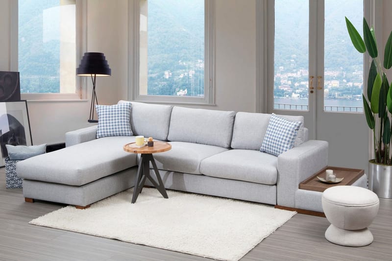 Divaanisohva Portiella - Harmaa - Huonekalut - Sohva - Divaanisohva