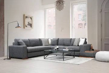 Divaanisohva Portiella - Harmaa - Huonekalut - Sohva - Kulmasohva