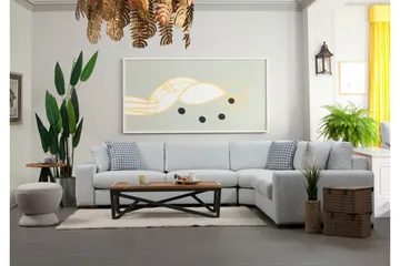 Divaanisohva Portiella - Beige - Huonekalut - Sohva - Kulmasohva