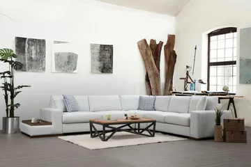 Divaanisohva Portiella - Beige - Huonekalut - Sohva - Kulmasohva