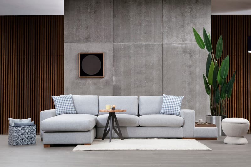 Divaanisohva Portiella - Harmaa - Huonekalut - Sohva - Divaanisohva