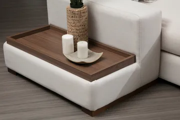 Divaanisohva Portiella - Beige - Huonekalut - Sohva - Kulmasohva - Kulmadivaanisohva