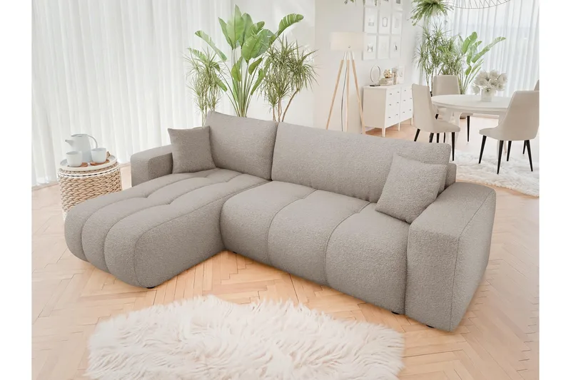 Flo Vuodesohva divaanilla 3-istuttava - Beige - Huonekalut - Sohva - Vuodesohva - Divaanivuodesohva