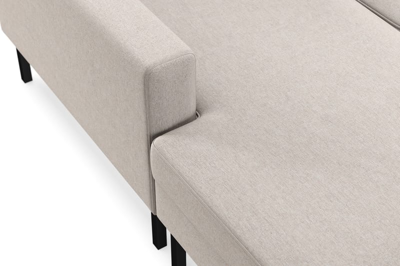Frillestad 4-istuttava Oikeakätinen U-muotoinen Sohva Divaanilla ja Schäslongilla Kangas - Beige - Huonekalut - Sohva - Divaanisohva
