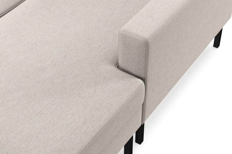 Frillestad 5-istuttava Vasenkätinen U-muotoinen Sohva Divaanilla ja Schäslongilla Kangas - Beige - Huonekalut - Sohva - Divaanisohva