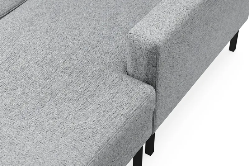 Frillestad 5-istuttava Vasenkätinen U-muotoinen Sohva Divaanilla ja Schäslongilla Kangas - Harmaa - Huonekalut - Sohva - Divaanisohva