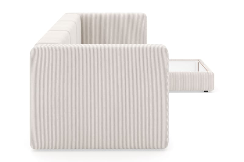 Hagblom 4-istuttava Divaanisohva Säilytystilalla Käännettävä - Beige - Huonekalut - Sohva - Divaanisohva