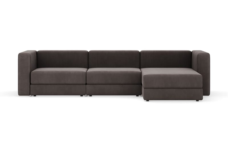 Hagblom 4-istuttava Divaanisohva Säilytystilalla Käännettävä, Ruskea