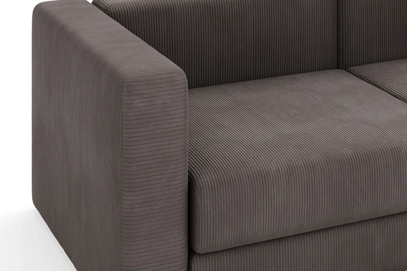 Hagblom 4-istuttava Divaanisohva Säilytystilalla Käännettävä - Ruskea - Huonekalut - Sohva - Divaanisohva