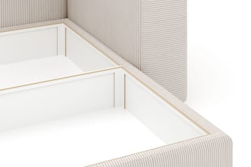 Hagblom 4-paikkainen Käännettävä Divaanisohva 320 cm Säilytystilalla Manchesterkankaasta - Beige - Huonekalut - Sohva - Divaanisohva
