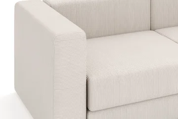 Hagblom 4-paikkainen Käännettävä Divaanisohva 320 cm Säilytystilalla Manchesterkankaasta - Beige - Huonekalut - Sohva - Divaanisohva
