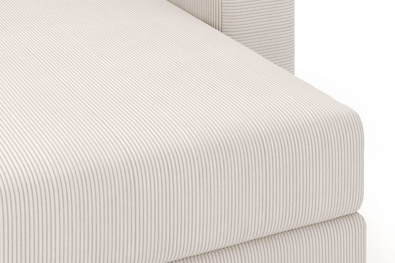Hagblom 4-paikkainen Käännettävä Divaanisohva 320 cm Säilytystilalla Manchesterkankaasta - Beige - Huonekalut - Sohva - Divaanisohva