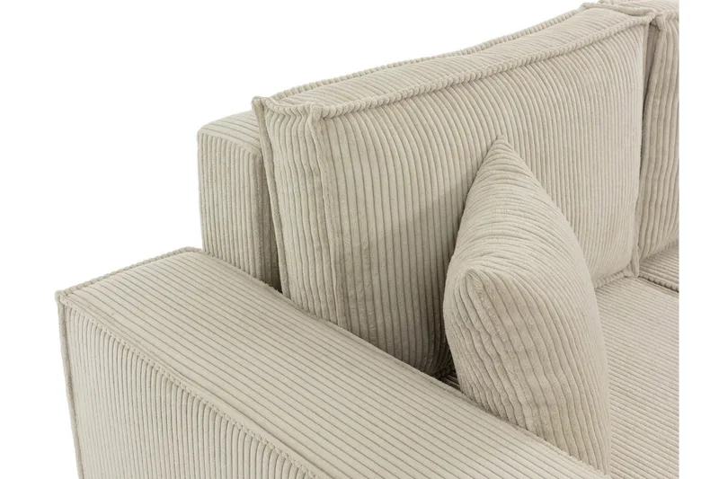 Hobson sohva divaanilla, 3-ist. - Beige - Huonekalut - Sohva - Divaanisohva - 3 istuttava sohva divaanilla