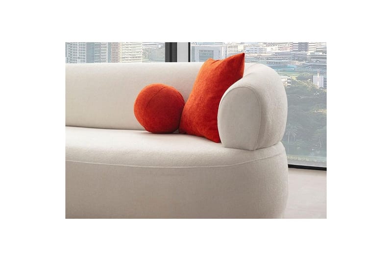 Kollumber Sohva divaanilla 3-istuttava - Valkoinen - Huonekalut - Sohva - Divaanisohva - 3 istuttava sohva divaanilla