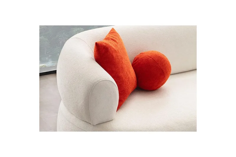 Kollumber Sohva divaanilla 3-istuttava - Valkoinen - Huonekalut - Sohva - Divaanisohva - 3 istuttava sohva divaanilla