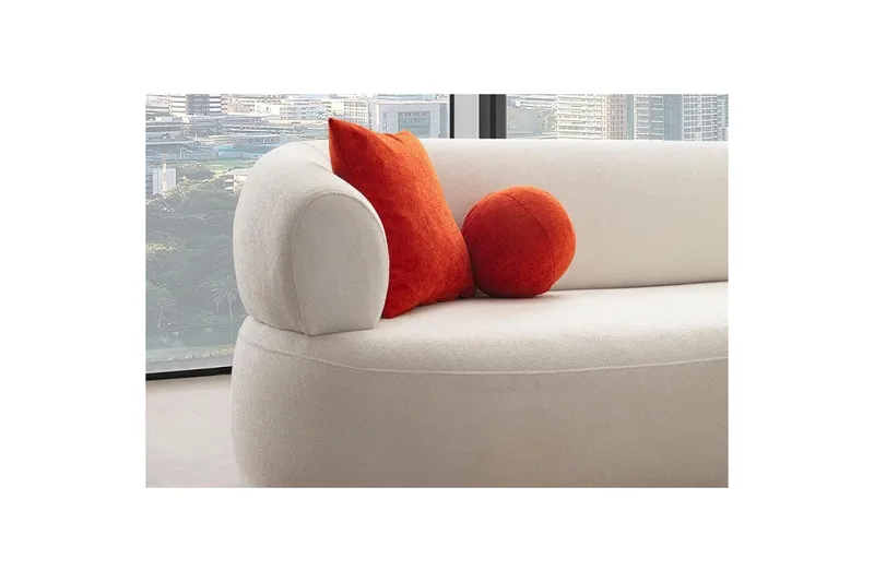 Kollumber Sohva divaanilla 3-istuttava - Valkoinen - Huonekalut - Sohva - Divaanisohva - 3 istuttava sohva divaanilla