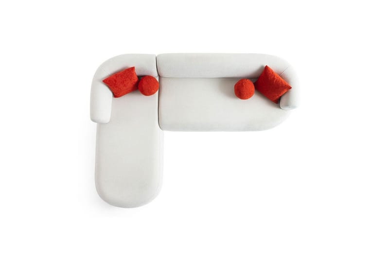 Kollumber Sohva divaanilla 3-istuttava - Valkoinen - Huonekalut - Sohva - Divaanisohva - 3 istuttava sohva divaanilla