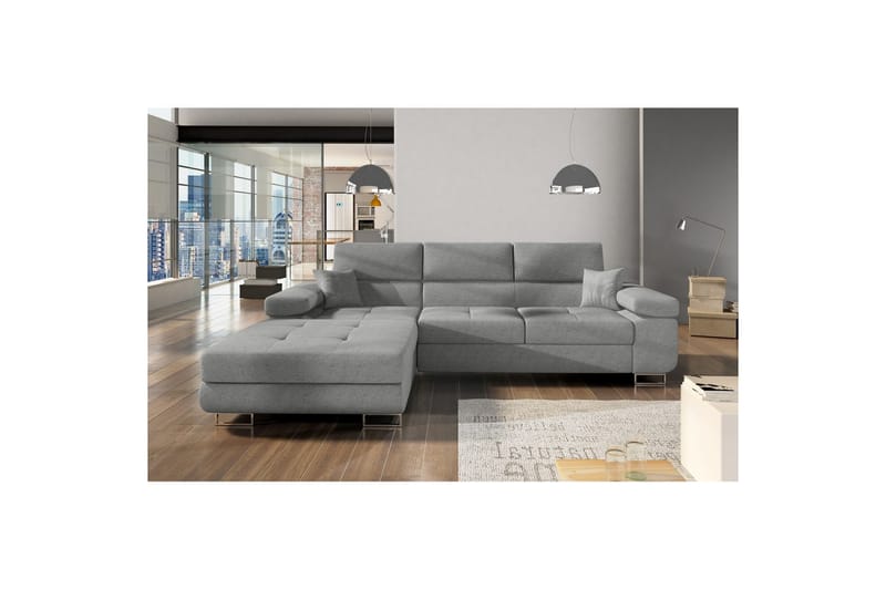 Kulmasohva Eltap Armando 289x85x203 cm - Gusto 88, Harmaa, Vasen - Huonekalut - Sohva - Divaanisohva - 3 istuttava sohva divaanilla