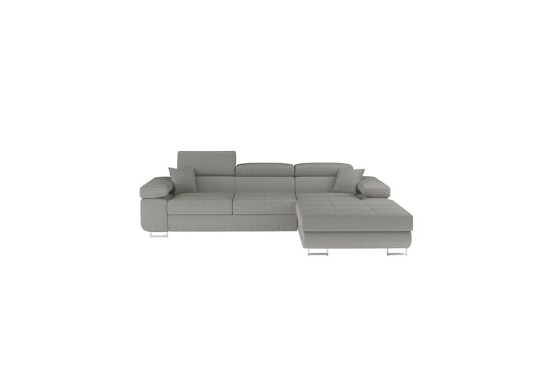 Kulmasohva Eltap Armando 289x85x203 cm - Jarell 03, Vaaleanharmaa, Oikea - Huonekalut - Sohva - Divaanisohva - 3 istuttava sohva divaanilla