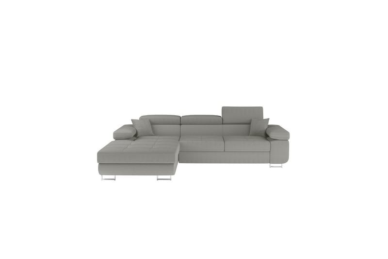 Kulmasohva Eltap Armando 289x85x203 cm - Jarell 03, Vaaleanharmaa, Vasen - Huonekalut - Sohva - Divaanisohva - 3 istuttava sohva divaanilla