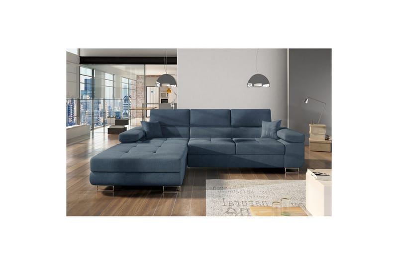 Kulmasohva Eltap Armando 289x85x203 cm - Omega 86, Sininen, Vasen - Huonekalut - Sohva - Divaanisohva - 3 istuttava sohva divaanilla