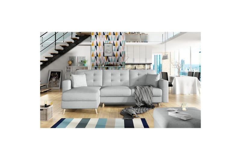 Kulmasohva Eltap Asgard L 248x93x162 cm, Solid 09, Beige