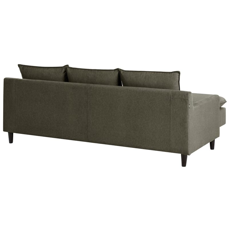 Kulmasohva Elvenes - Vihreä, tumma puu/Oikeakätinen - Huonekalut - Sohva - Kulmasohva